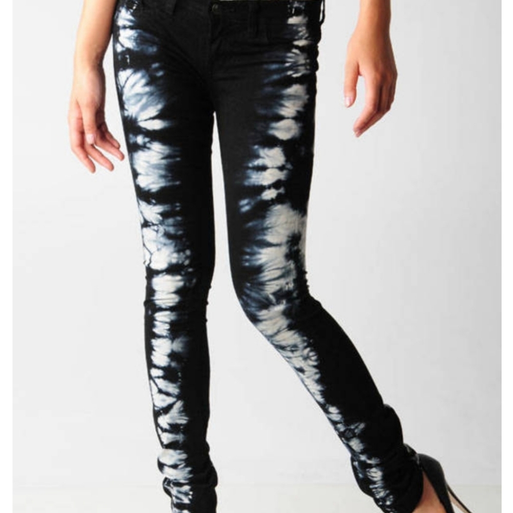 J BRAND Tie Dye Pencil Leg Skinny Jeans Si…